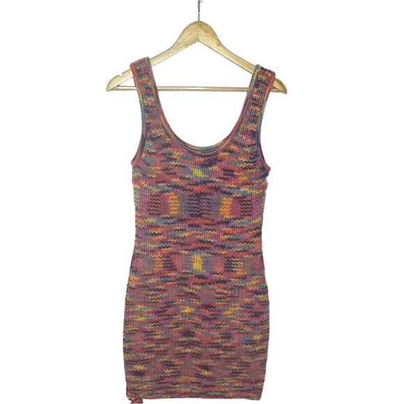 Last Chance NWT STAUD Mini Gardenia Knit Dress in Sunset L - Picture 13 of 15